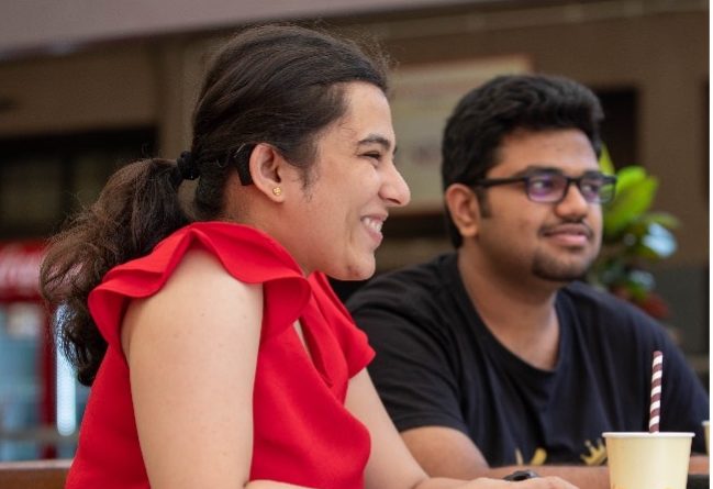 L’app aiuta Shruti a concentrarsi all’università
