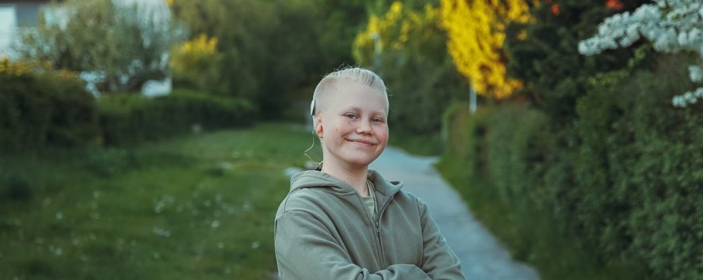 Första Osia®-användaren i Sverige, Albin 12 år